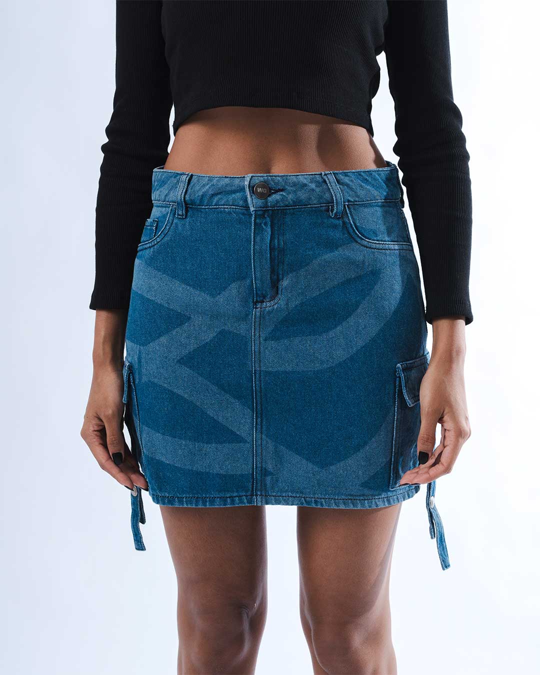FALDA CARGO WEEDGREEN AZUL - Image 4