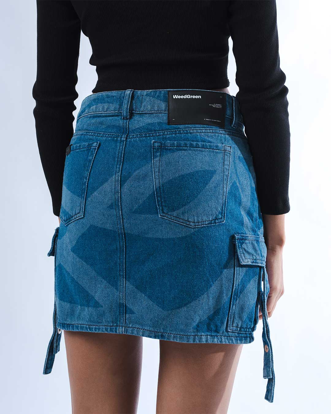 FALDA CARGO WEEDGREEN AZUL - Image 6