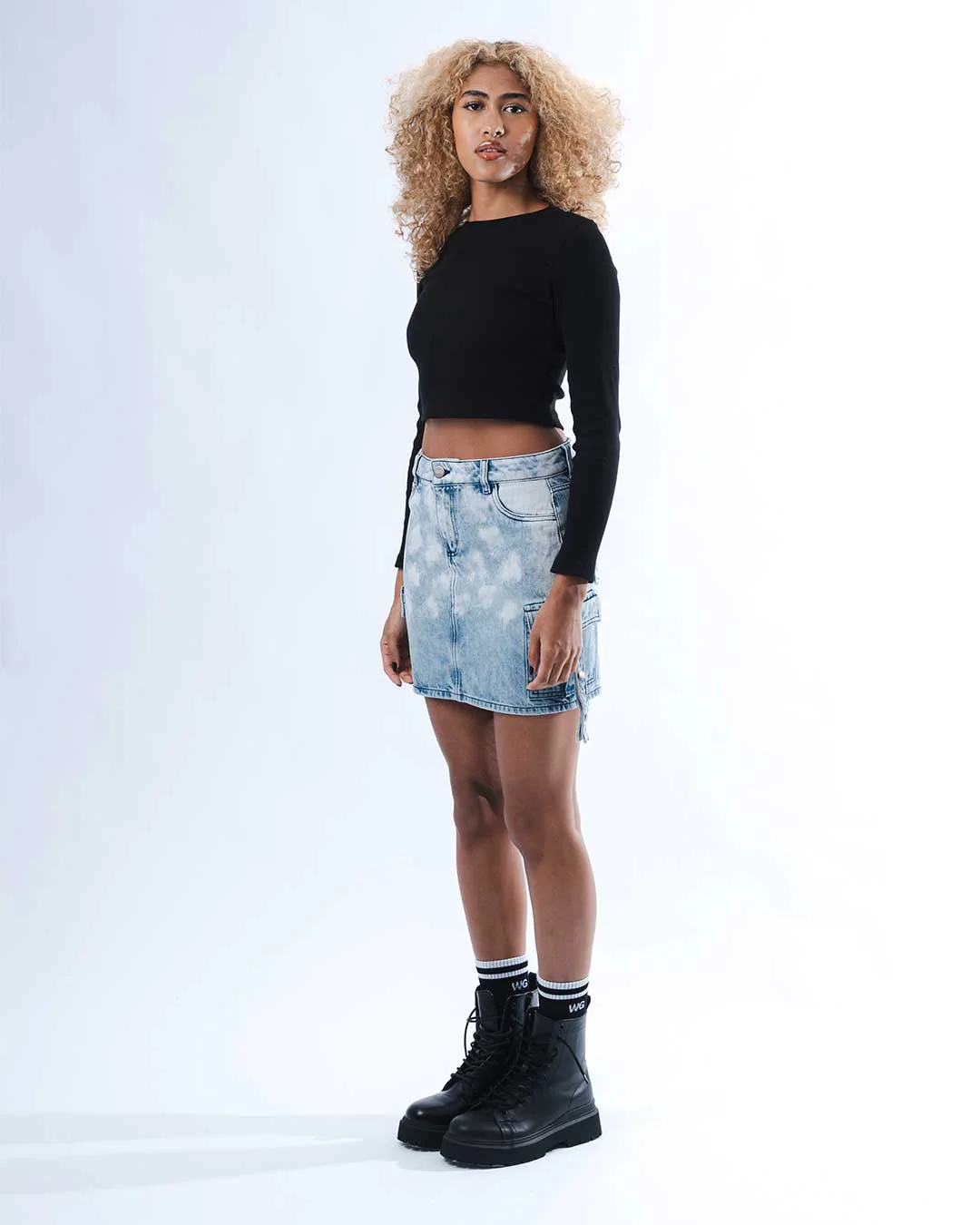 FALDA CARGO WEEDGREEN HIELO - Image 6