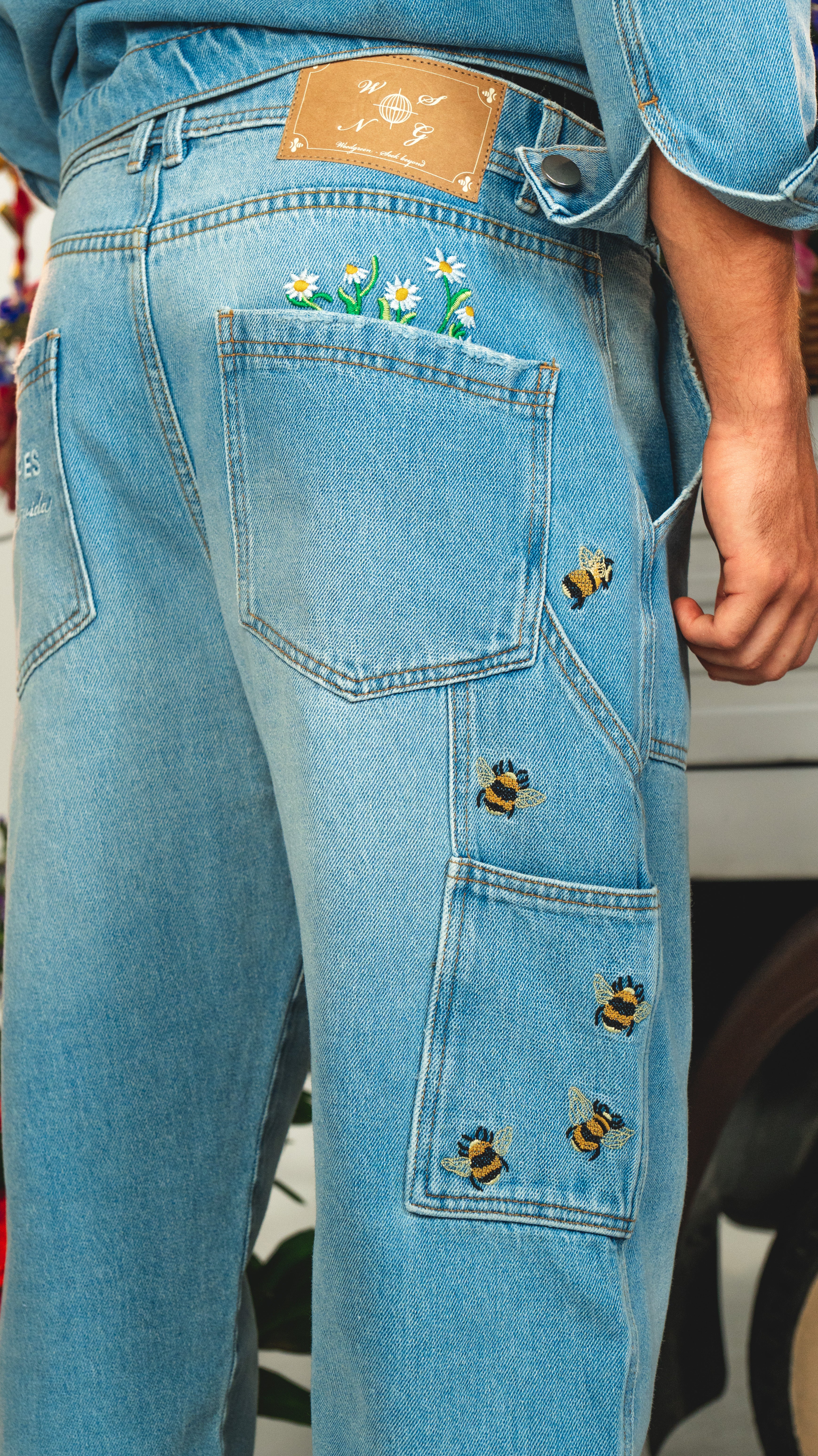 JEAN HOMBRE POLINIZADORES AZUL MEDIO - Image 5